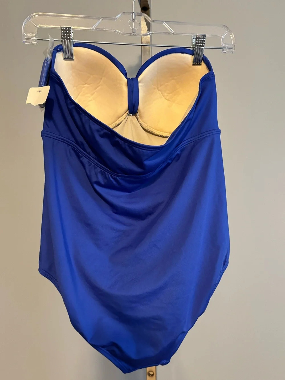 Swimsuit Lark & Ro One-Piece Women's Size Medium w. removable straps Royal‎ Blue